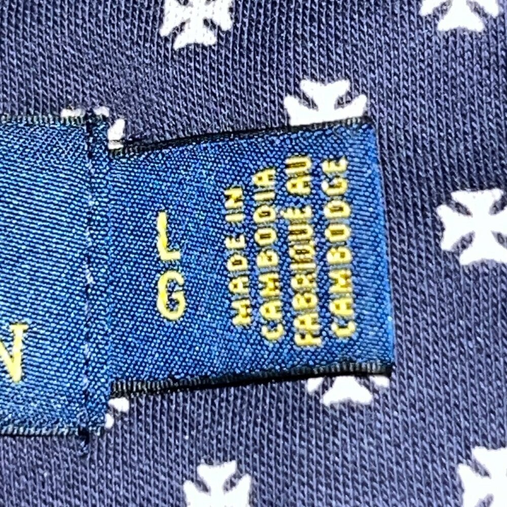 POLO RALPH LAUREN  Iron Cross Print Polo Shirt - EUC - Men's Large - Classic Fit - Picture 10 of 13